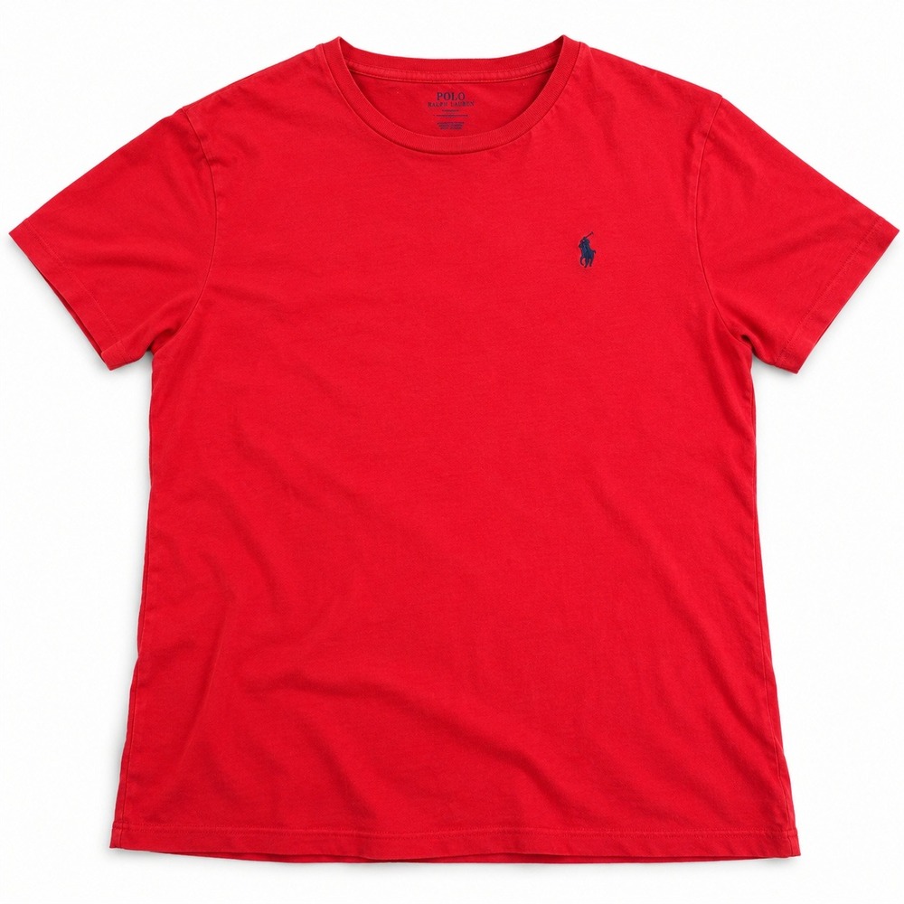 Polo Ralph Lauren T Shirt Mens XXL Red Custom Slim Fit Pony Logo Short Sleeve